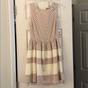 Light pink and creme dress new with tags